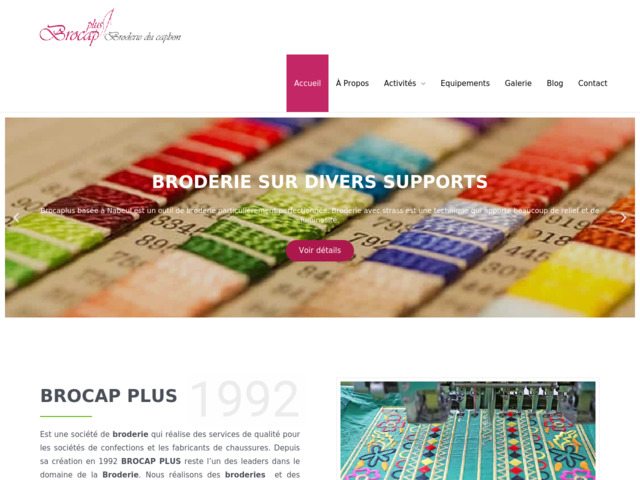 Brocapplus : broderie Tunisie haute qualité