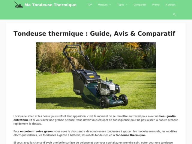 Matondeusethermique.fr tout savoir sur les tondeuses