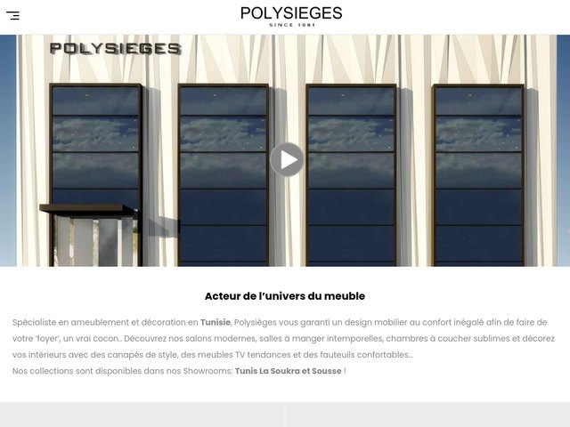 Meubles et salons modernes en Tunisie