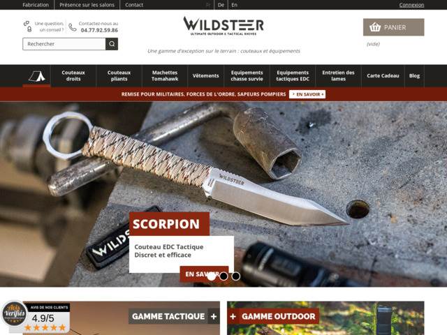Wildsteer, fabricant franais de couteaux d'exception