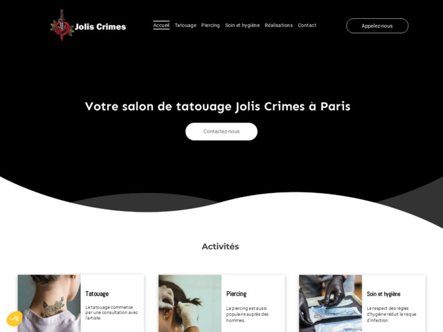 Salon de tatouage à paris - jolis crimes