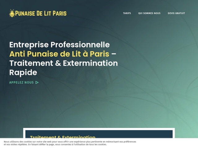 Entreprise professionnelle anti-punaise de lit  Paris