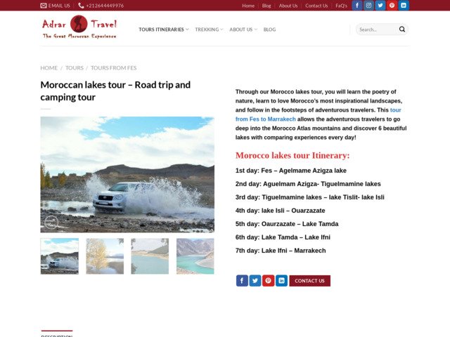 Morocco road trip and camping tour