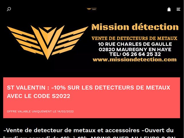 Mission Détection : Magasin de détecteur de métaux