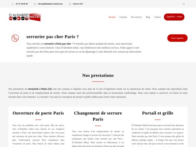 Serrurier pas cher Paris | Intervention rapide 247