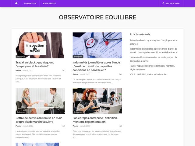 Observatoire Equilibre