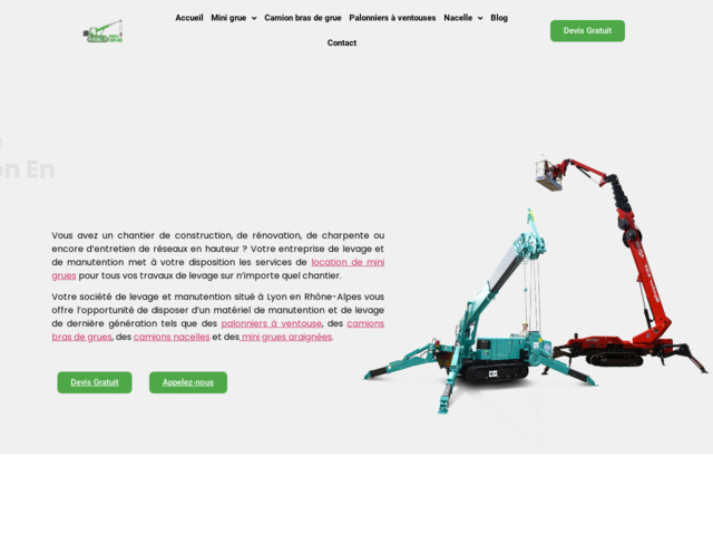 Entreprise de levage et manutention à Lyon