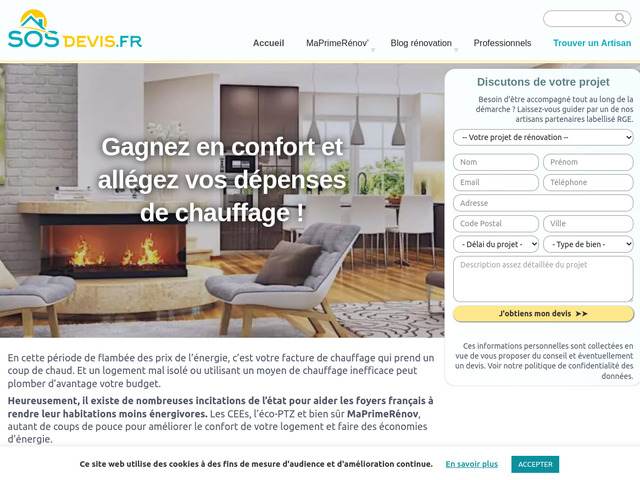 SOS Devis - Devis en ligne rapide et gratuit