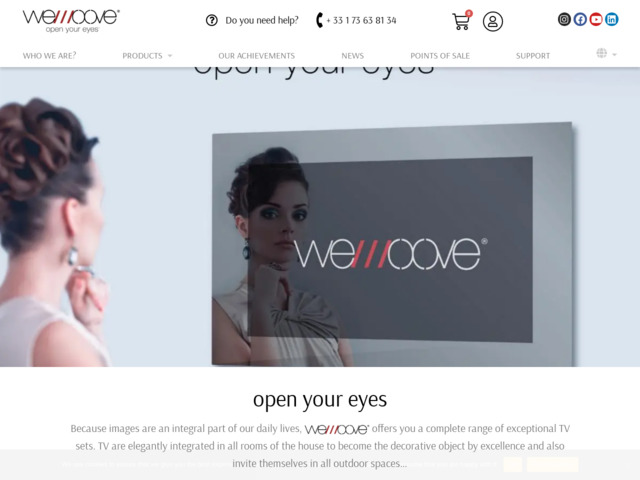 Wemoove TV - Fabricant français de TV miroir, TV cuisine..