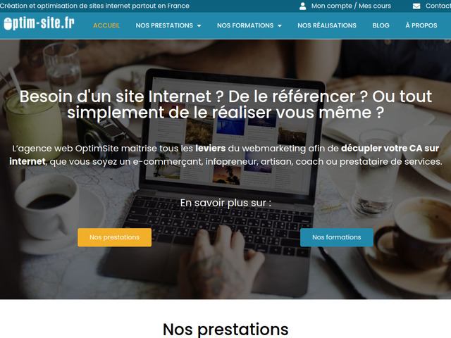Optimsite : l'agence web présente partout en France
