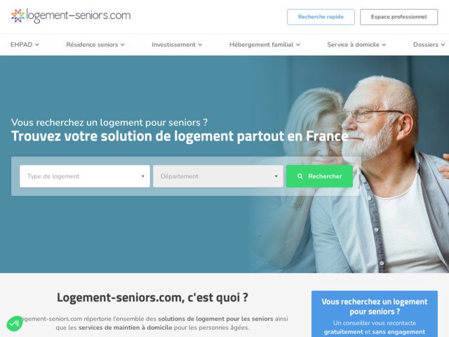 1er portail de référencement de logements pour seniors et leurs proches