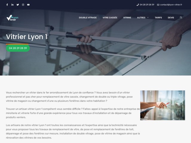 Vitrier Lyon 1