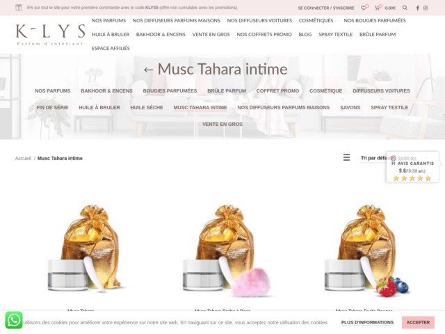 Le musc intime tahara