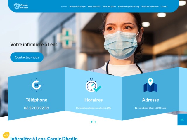 Soin infirmier à Lens, Carole Dhedin