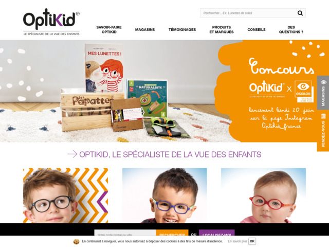 Optikid, spcialiste des lunettes pour enfants