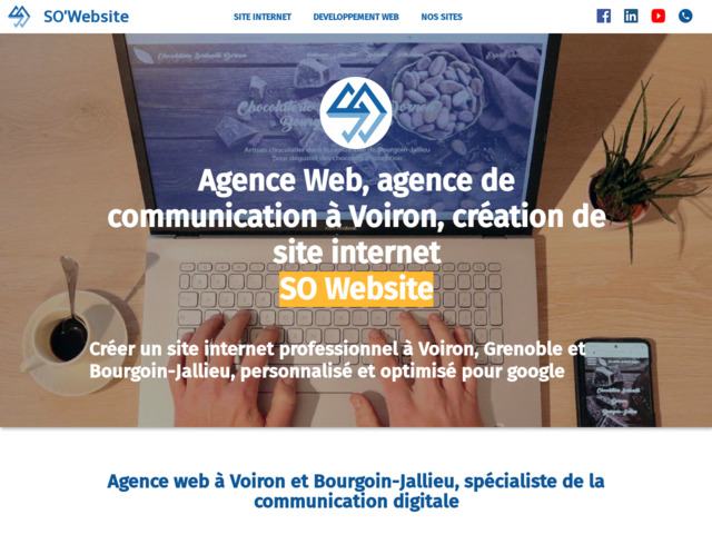 Agence web So Website, création de site internet Voiron Grenoble Bourgoin