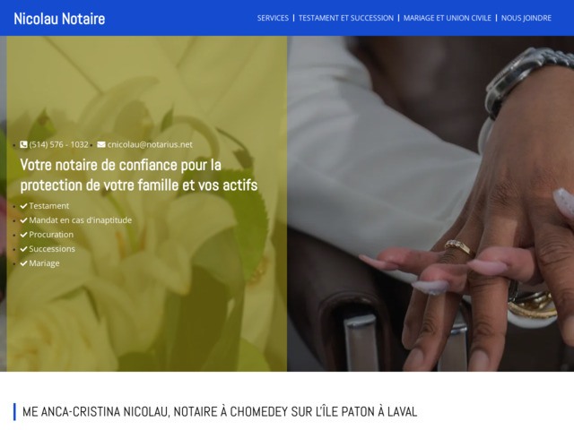 Notaire à chomedey, laval | me anca-cristina nicolau