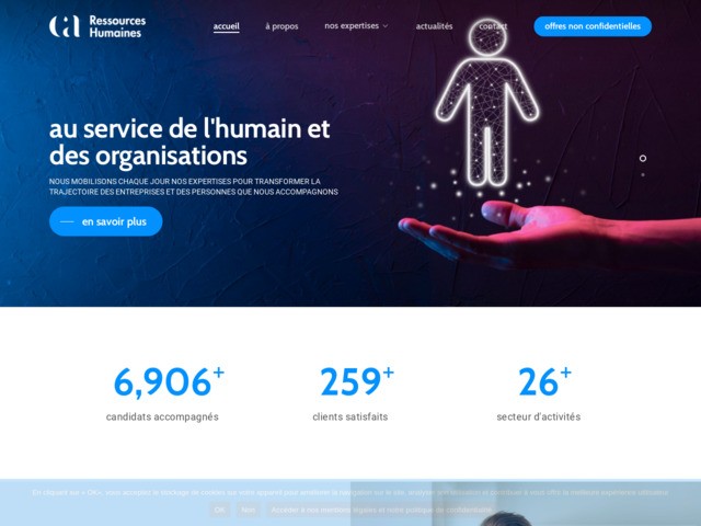 Cabinet RH, bilan de comptences, formation et recrutement