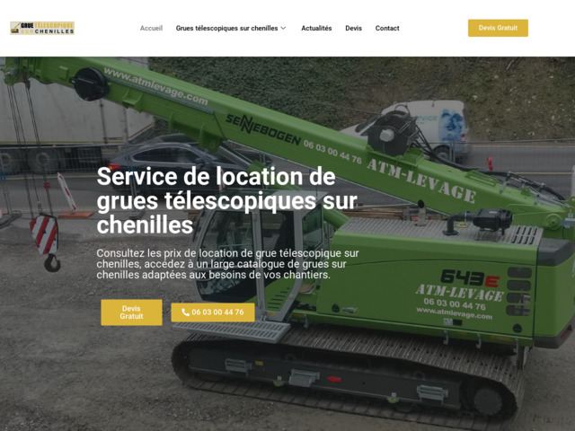 Location de grue tlescopique