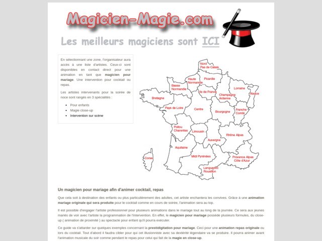 Animation avec magicien pour mariage en close-up en France