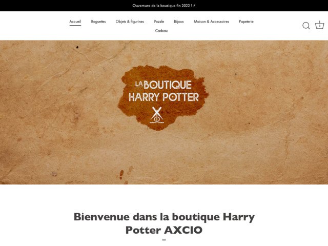 Boutique Harry Potter en ligne
