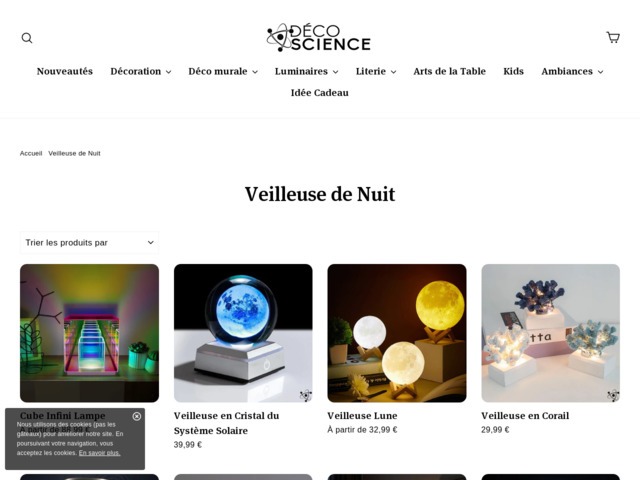 Veilleuse de nuit | Déco Science