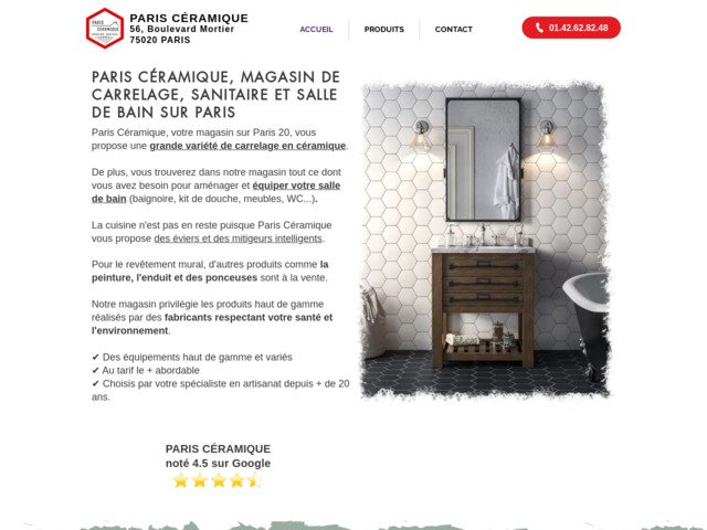 Paris céramique - magasin de carrelage, salle de bains et sanitaires