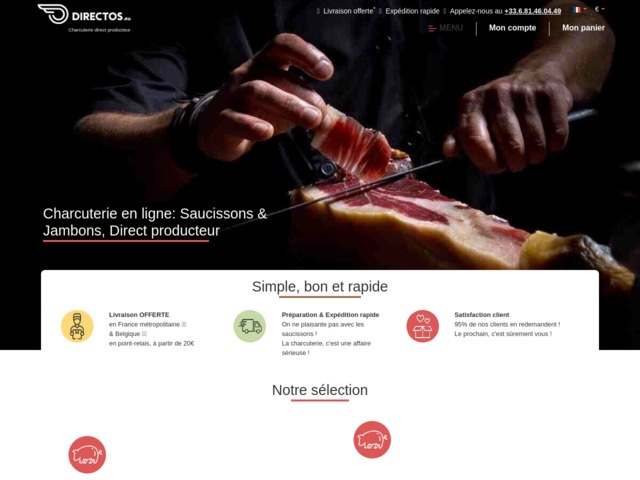 Charcuterie en ligne : saucissons, fuets & jambons