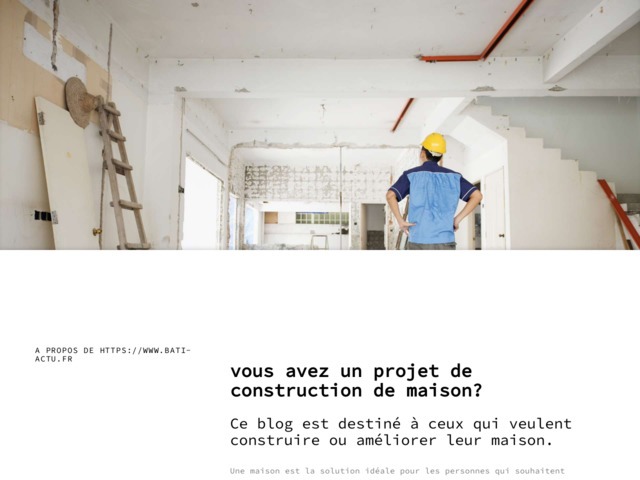 Tout sur la maison et les travaux