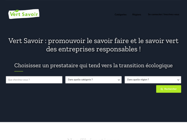 Annuaire d'entreprises offrant produitsservices cologiques - Vert Savoir