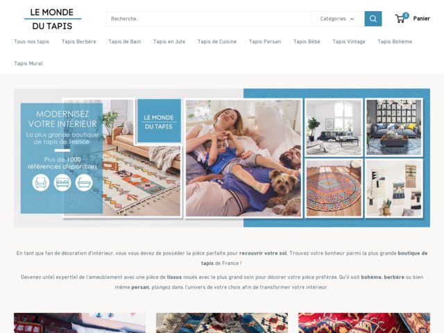 Le monde du tapis - boutique en ligne de tapis