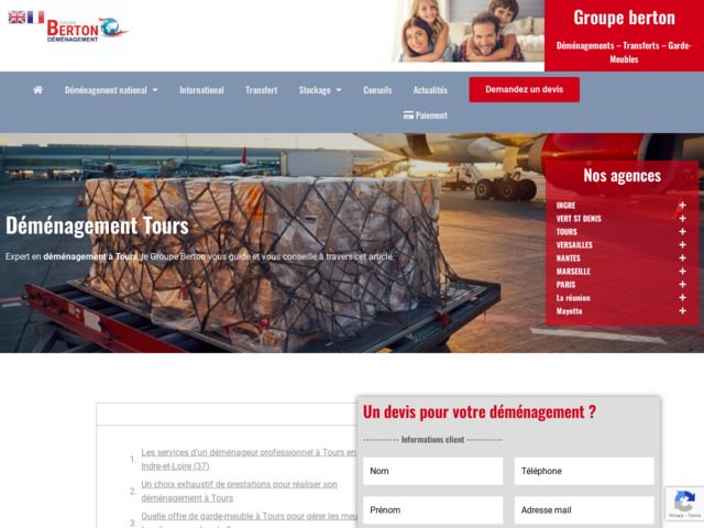 Déménagement Orléans - Berton Groupe