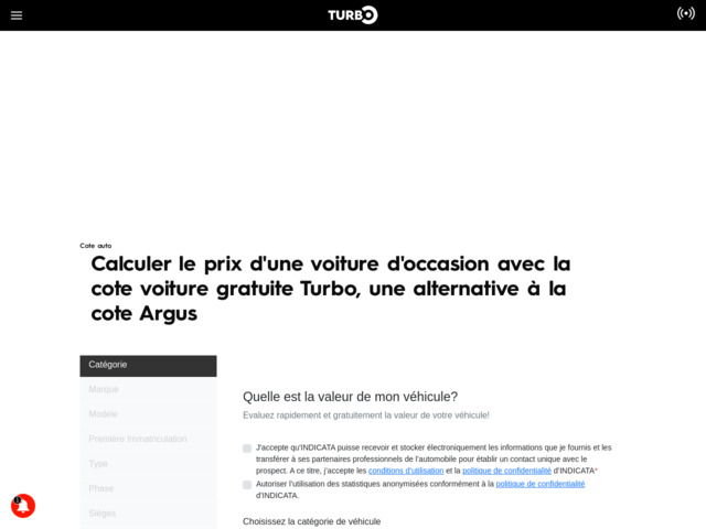 Cote auto turbo : un argus gratuit
