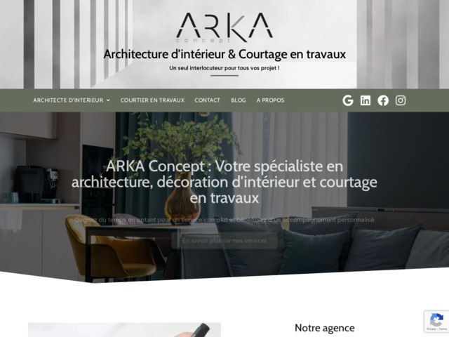 Arka concept, architecture d'intérieur et courtage en travaux