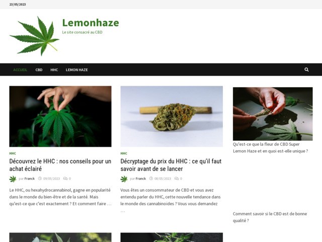 Lemonhaze : le site consacré au CBD