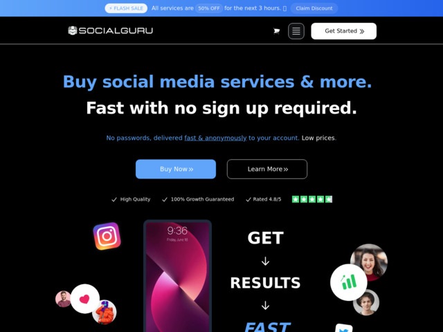 Socialguru.co - Acheter des followers en ligne