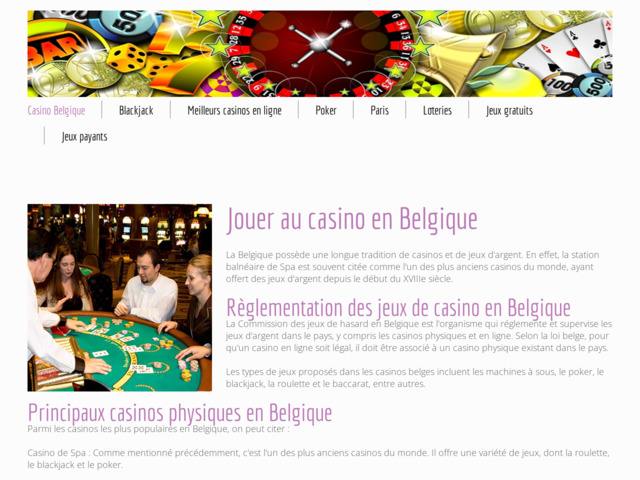Les jeux de casino en Belgique