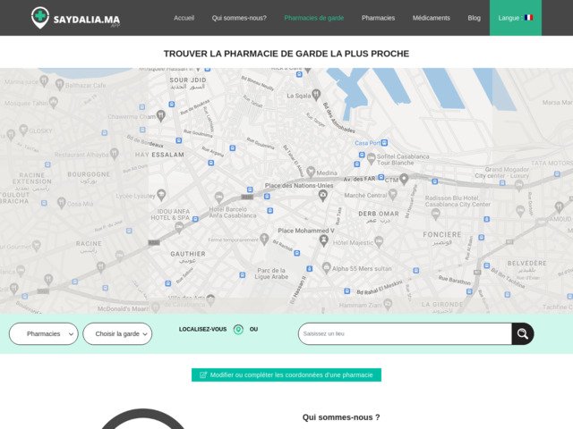 Saydalia - Pharmacie de garde au Maroc
