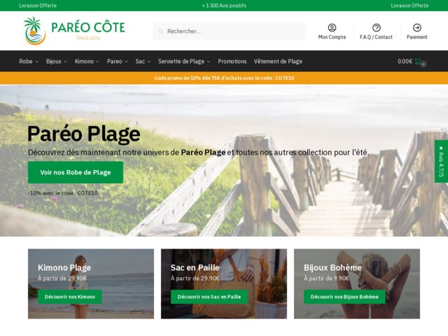 Pareo plage