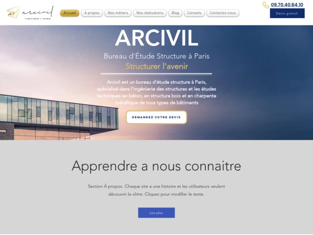 Bureau d'tude structure  Paris