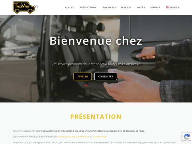 Taxi van Disneyland Paris