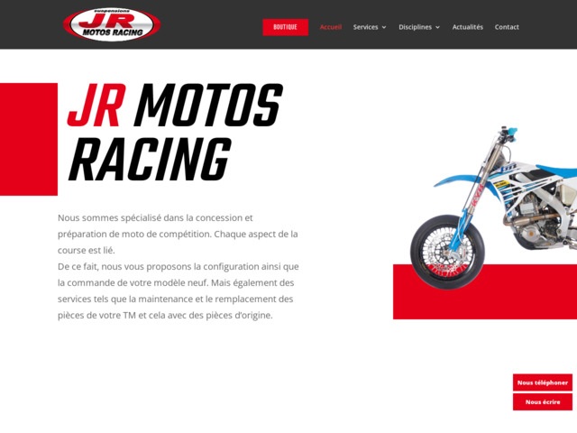 Concessionnaire et préparateur de motos de compétitions à Saint-Vit