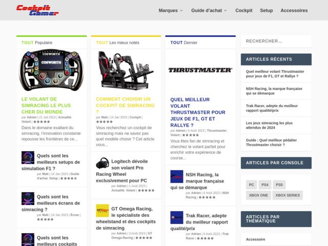 Site dédié au simracing