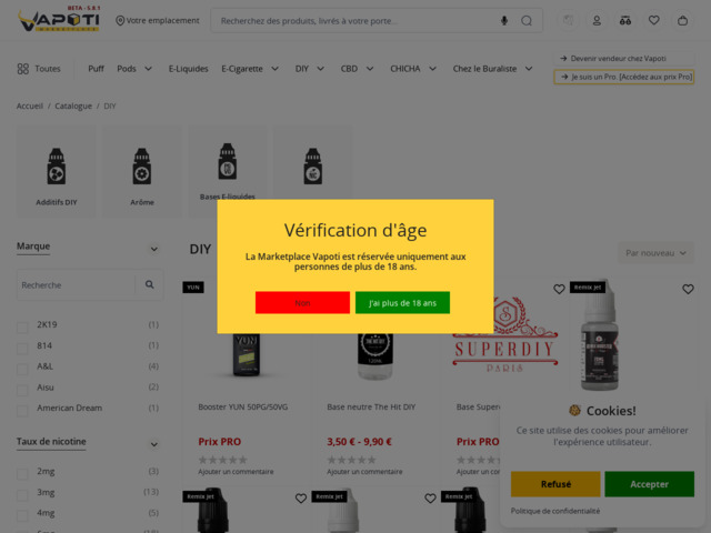 Marketplace vape diy