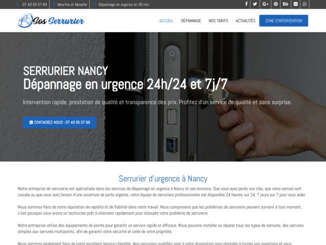 Serrurier nancy