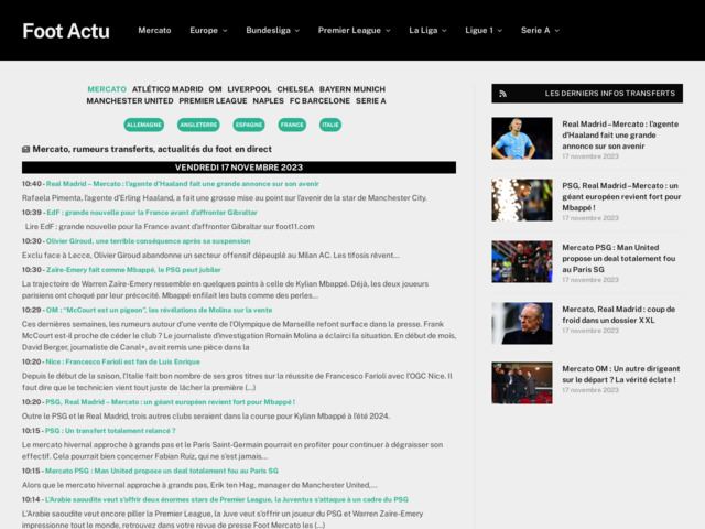 Foot Actu