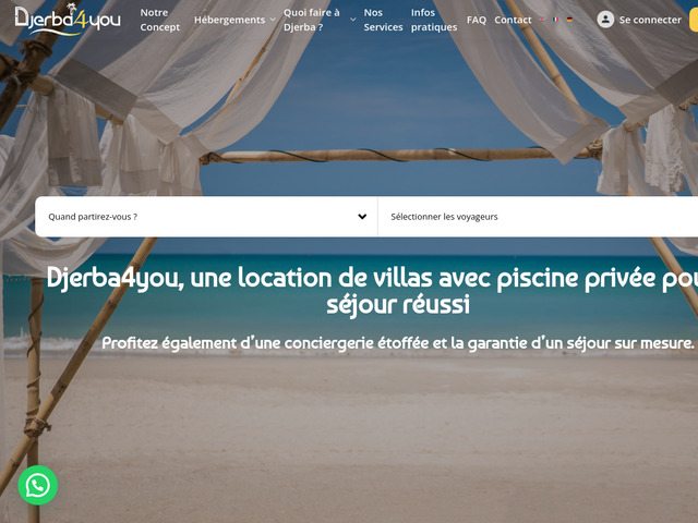 Location de villas en famille et sans vis  vis  Djerba
