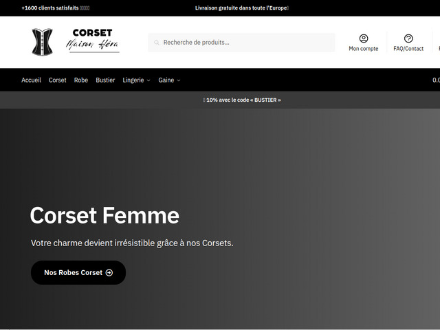 Corset femme