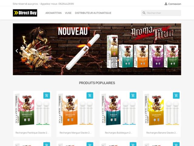 Directbuy - grossiste vuse leader en france, cigarettes électroniques