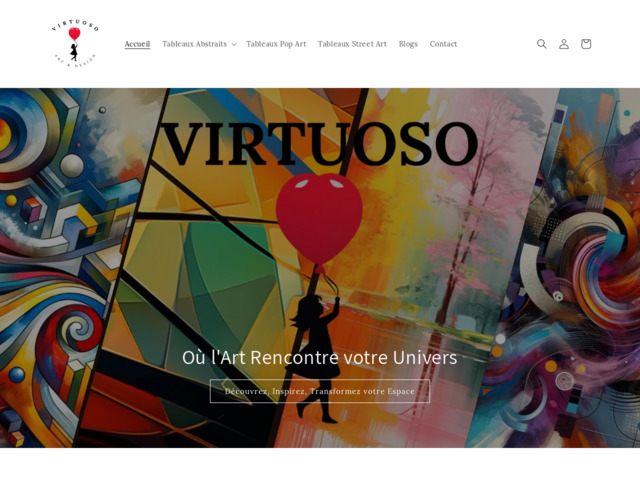 Art virtuoso : boutique en ligne de tableaux - magazine pour amateurs d'art